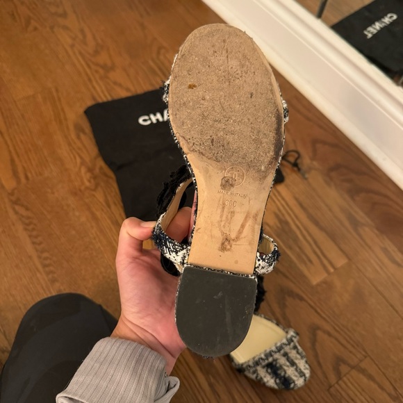 Chanel Tweed Sandals - Picture 10 of 14